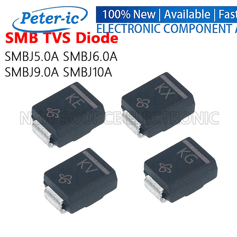 (20 ชิ้น) SMBJ5.0A SMBJ6.0A SMBJ9.0A SMBJ10A KE KG KV KX SMB TVS ไดโอด SMD DO-214AA ไดโอด Supessor แ