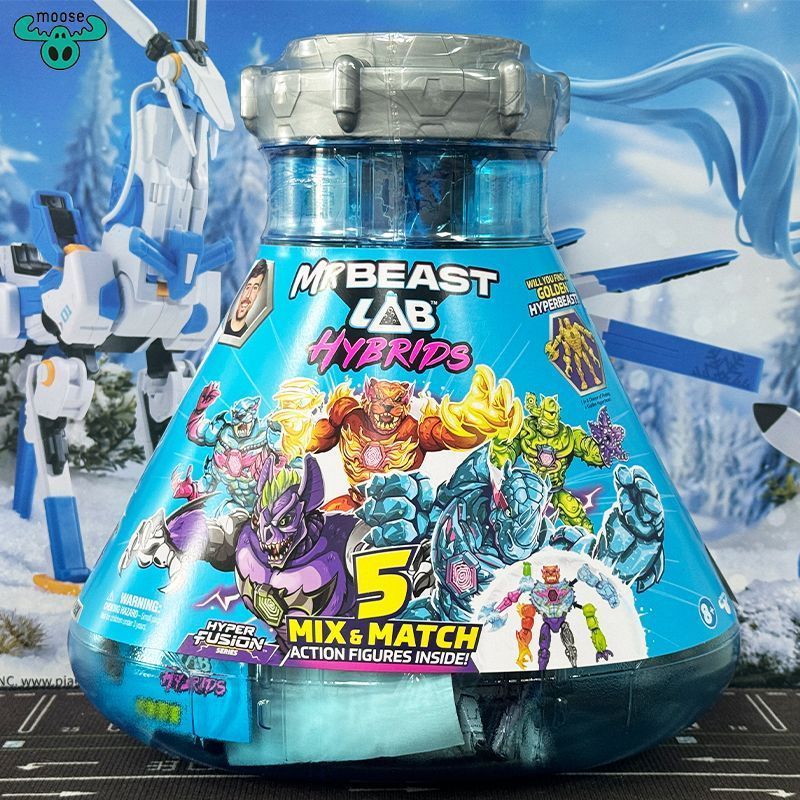 MRBEAST LAB คุณของแท้ Beast LAB ผสม Beast Mutant Monster Deluxe 5 ชิ้นของเล่นเด็ก