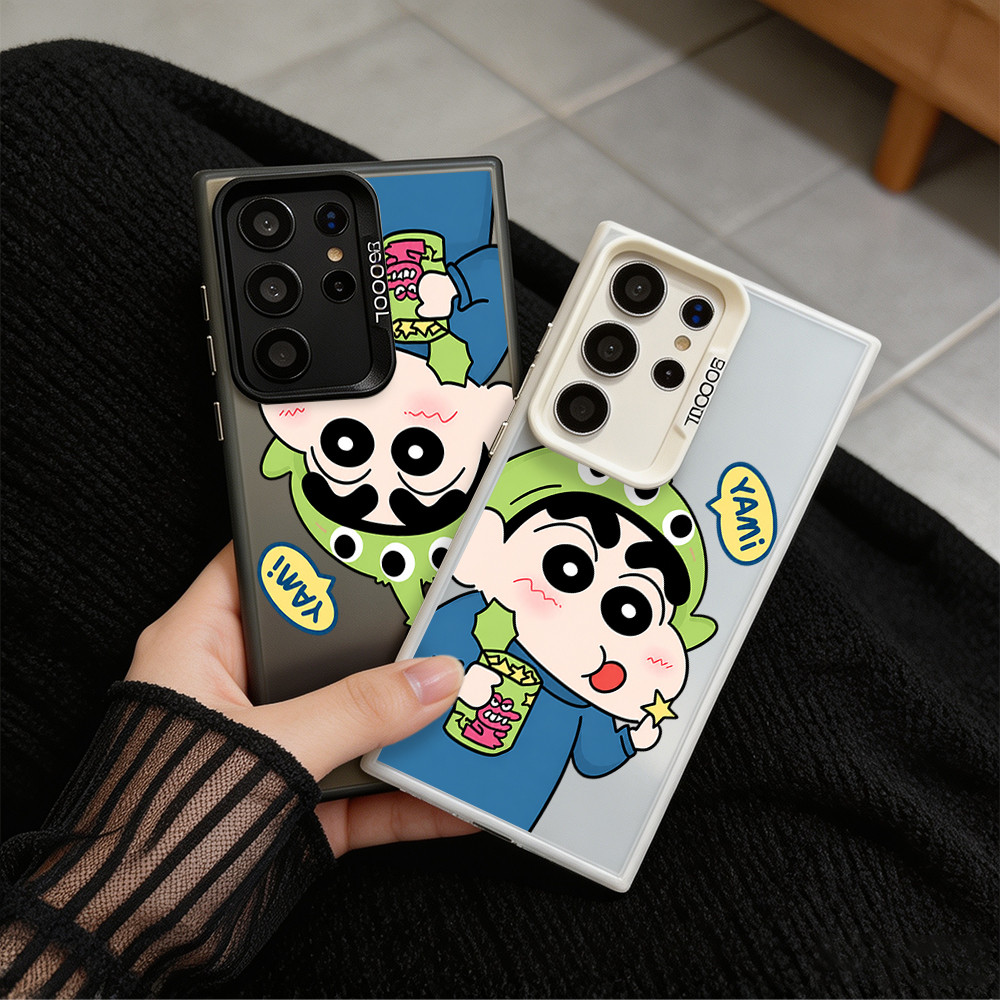 เคสลายการ์ตูนหนุ่มน้อยกินขนมเคสโทรศัพท์กันกระแทกสำหรับS26Ultra,S25FE,GalaxyA56,A07,A54,A06,S25Ultra,