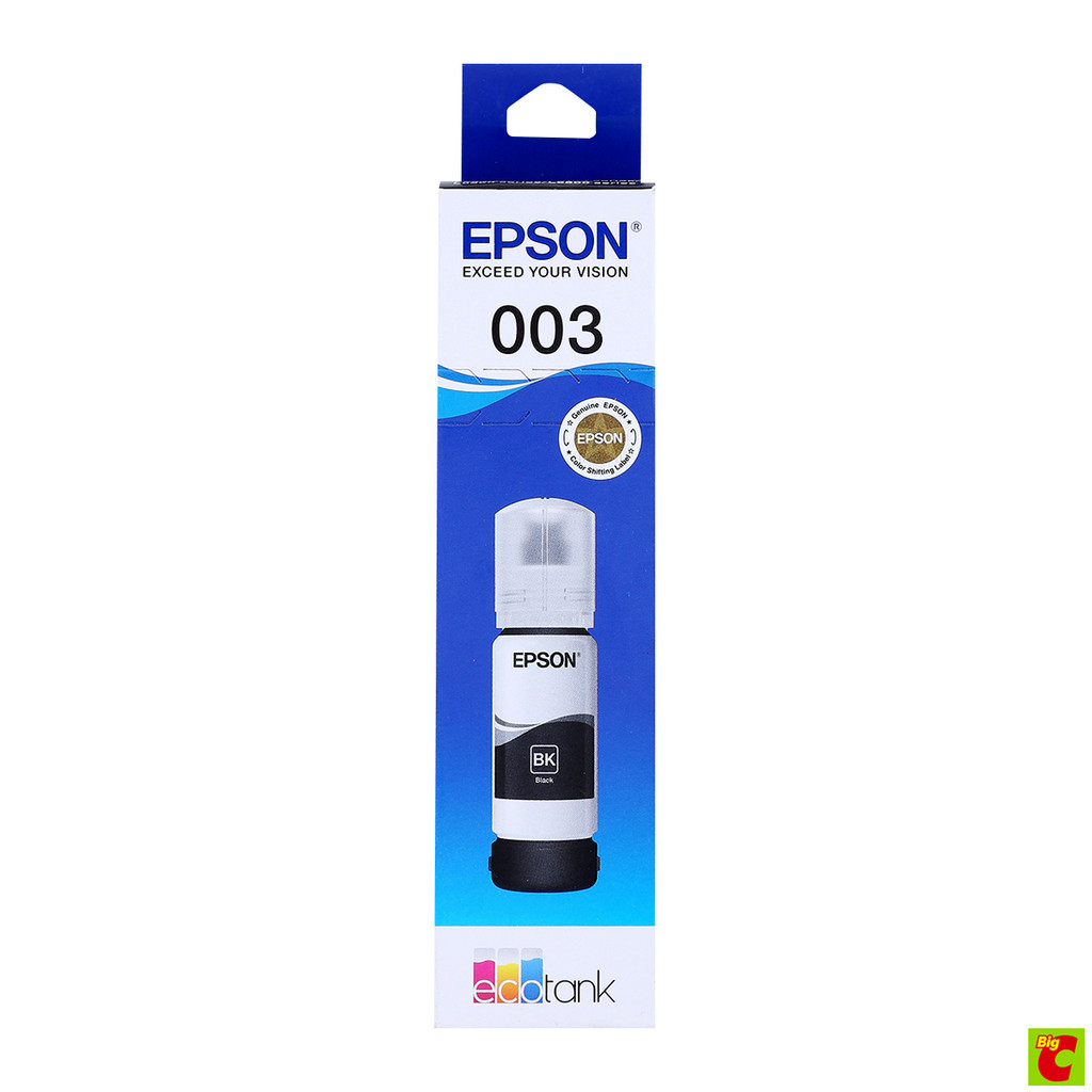 เอปสัน น้ำหมึกชนิดเติมสำหรับเครื่องพิมพ์ชนิดพ่นหมึก รุ่น C13T00V100 สีดำ 65 มล.