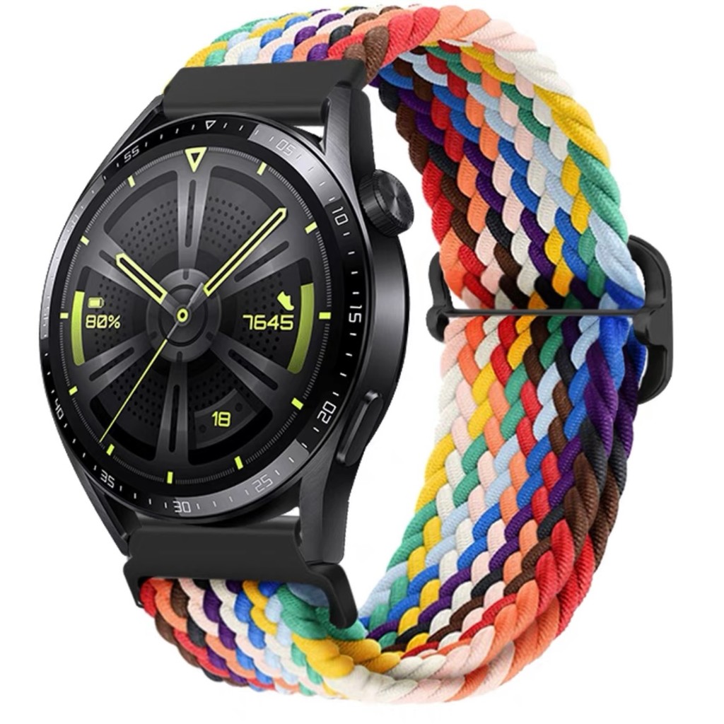 สายถักไนลอนเหมาะสําหรับ Huawei Watch 5/ 5 Pro/ 4/ 4 Pro/ 3/Fit 5Pro/ Fit 5/ Fit 4 Pro/ 4/ 3 สร้อยข้อ