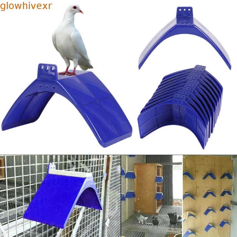 GLOWHIVE Bird Stand Birds Frame Dwelling Plastic Dove Platform