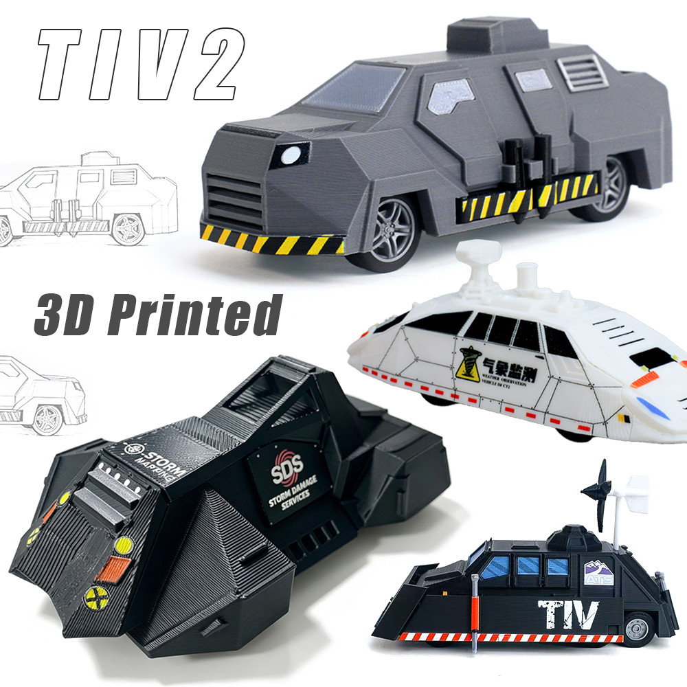 3D พิมพ์ TIV2 Titus Storm Chaser รถ DIY รถประกอบรุ่น SDS รถ Dongfeng CT2 ของเล่นของขวัญ