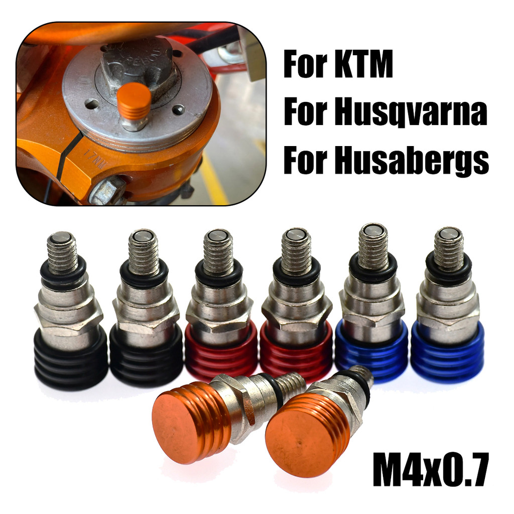 M4x0.7 CNC รถจักรยานยนต์ส้อม Air Bleeder วาล์วสําหรับ Husqvarna TC FC TE FE 85-501 2014-2019 สําหรับ