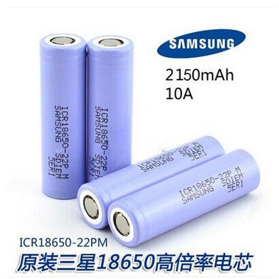 Samsung นําเข้าแบตเตอรี่ 2200mah แบตเตอรี่ลิเธียม ICR18650 22P กําลังขยายสูง Unicycle รถ 22pm