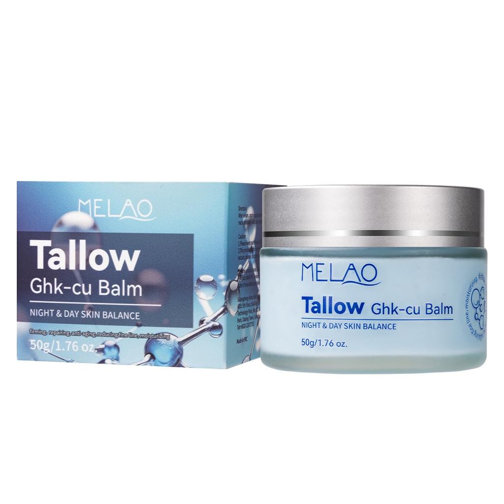 GHK-Cu Copper Peptide Tallow Balm 50g | GHK-ลูกบาศ์ก ทองแดง เปปไทด์ บาล์ม สําหรับผิวหน้าและผิวกายที่