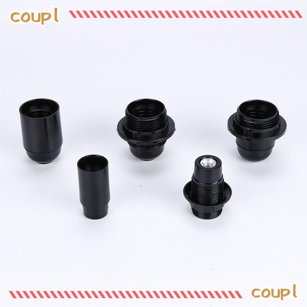 COUPLDW ผู้ถือโคมไฟ E27 E14 อุปกรณ์ไฟ ปากโคมไฟล็อคตัวเอง