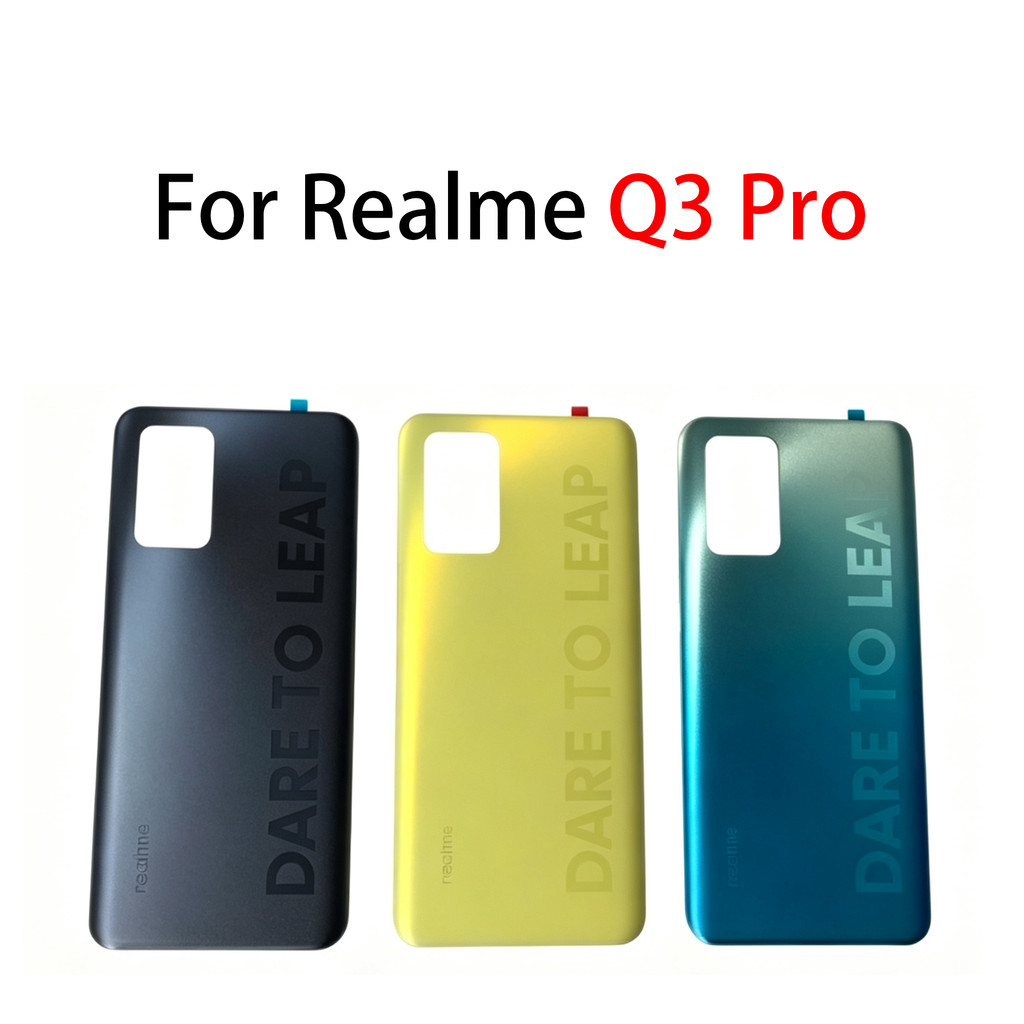 ฝาครอบแบตเตอรี่สําหรับ Realme Q3 Pro ฝาหลัง Q3Pro