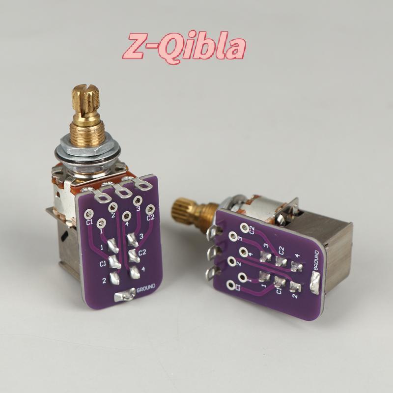 [Z-Qibla-t] เสียงที่กําหนดเอง A250K/B250K Push-Pull Pot 9.5 มม. สําหรับเสริมกีตาร์ไฟฟ้า
