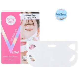 (1 แผ่น) Cathy Doll V Line Hydrogel Mask Acne Oil Control / Bright Up มาสก์ไฮโดรเจล กระชับผิวหน้า เติมความชุ่มชื้น