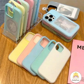 เคสไอโฟน 17 15 สำหรับ IPhone 11 17 12 13 16 14 Pro Max 15 16 7 14 8 Plus XS X XR Max ขั้นสูงง่ายๆสีสดใหม่ 2 in 1 ปกอ่อน