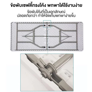 โต๊ะพับได้ โต๊ะอเนกประสงค์ รับน้ำหนักได้500kg เที่ยวแคมป์ปิ้ง โต๊ะขายของตลาดนัดพับได
