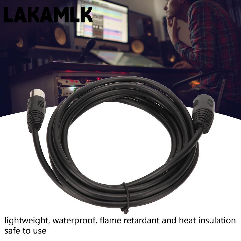 LAKAMLK 4 Pin DIN Connector Cable, 4 Pin Male to 4 Pin Female /9.8ft Audio Connector Cable, สายไฟขยา