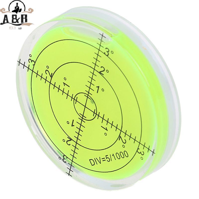 [A&B] ระดับวงกลม Bubble Green Bullseye Spirit Level Round Bubble Level Measuring {vn}