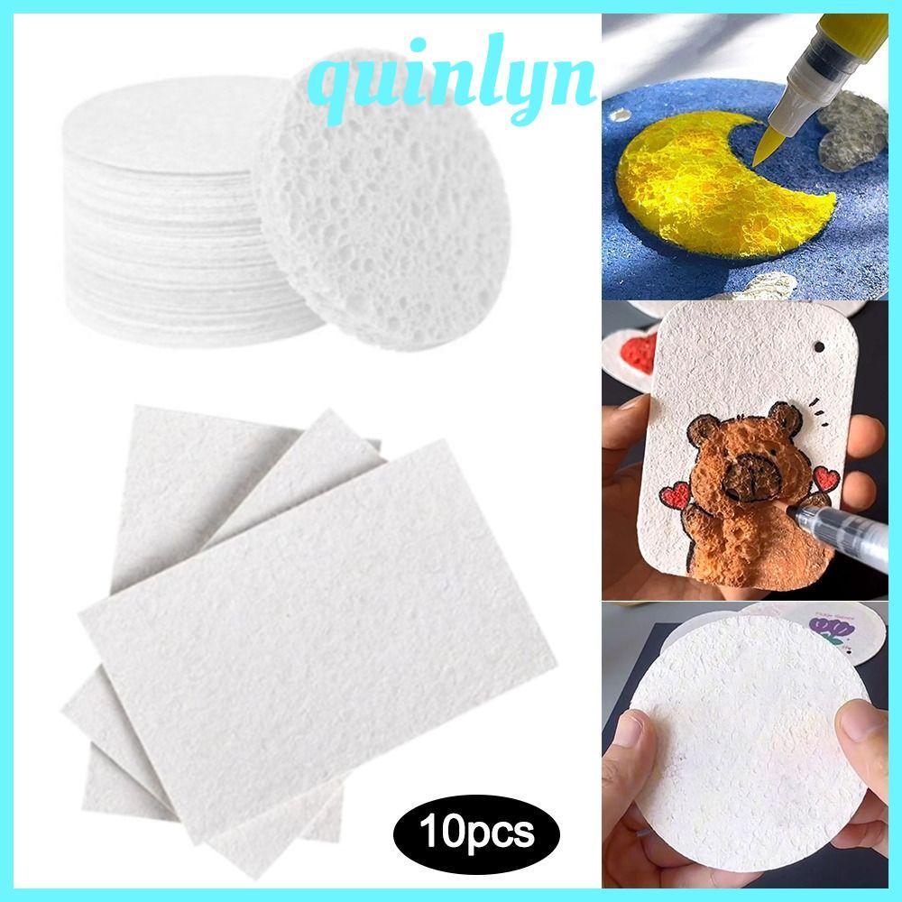 QUINLYN 10 ชิ้น Puffy Texture กระดาษ, หัตถกรรมของเล่นเพื่อการศึกษา Texture ภาพวาดกระดาษ, มัลติฟังก์ช