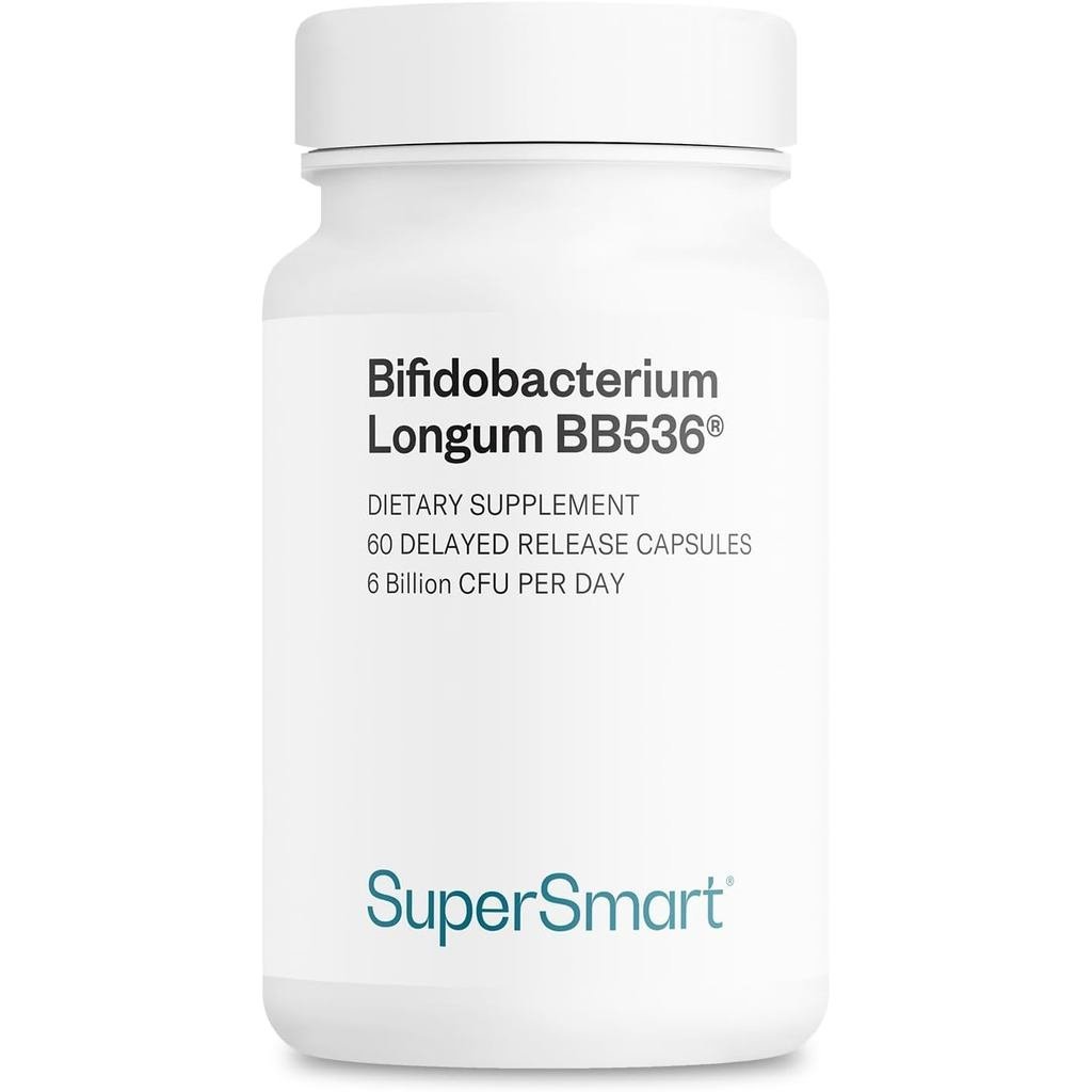 Erart Bifidobacterium Longum (BB536) 6 Billion CFU ต่อวันโปรไบโอติกและพรีไบโอติก  | NonGMO & Gluten 