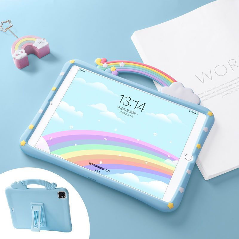 Silicone mini410.2pro12y Apple tablet case ipad20193Protection5New cute children's shell product air