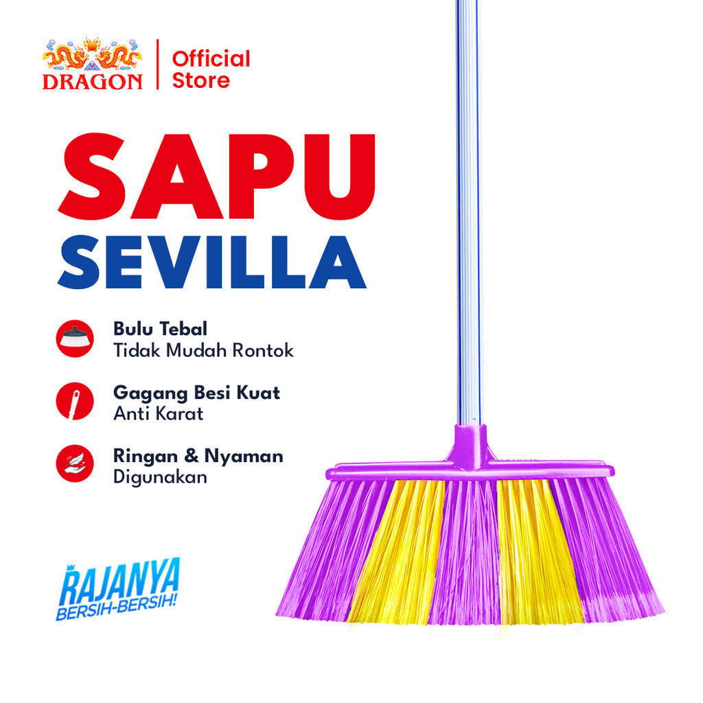 DRAGON Sevilla ไม้กวาดพื้น 110 ซม. เครื่องกําจัดฝุ่นอเนกประสงค์ เครื่องทําความสะอาดพื้น SP168
