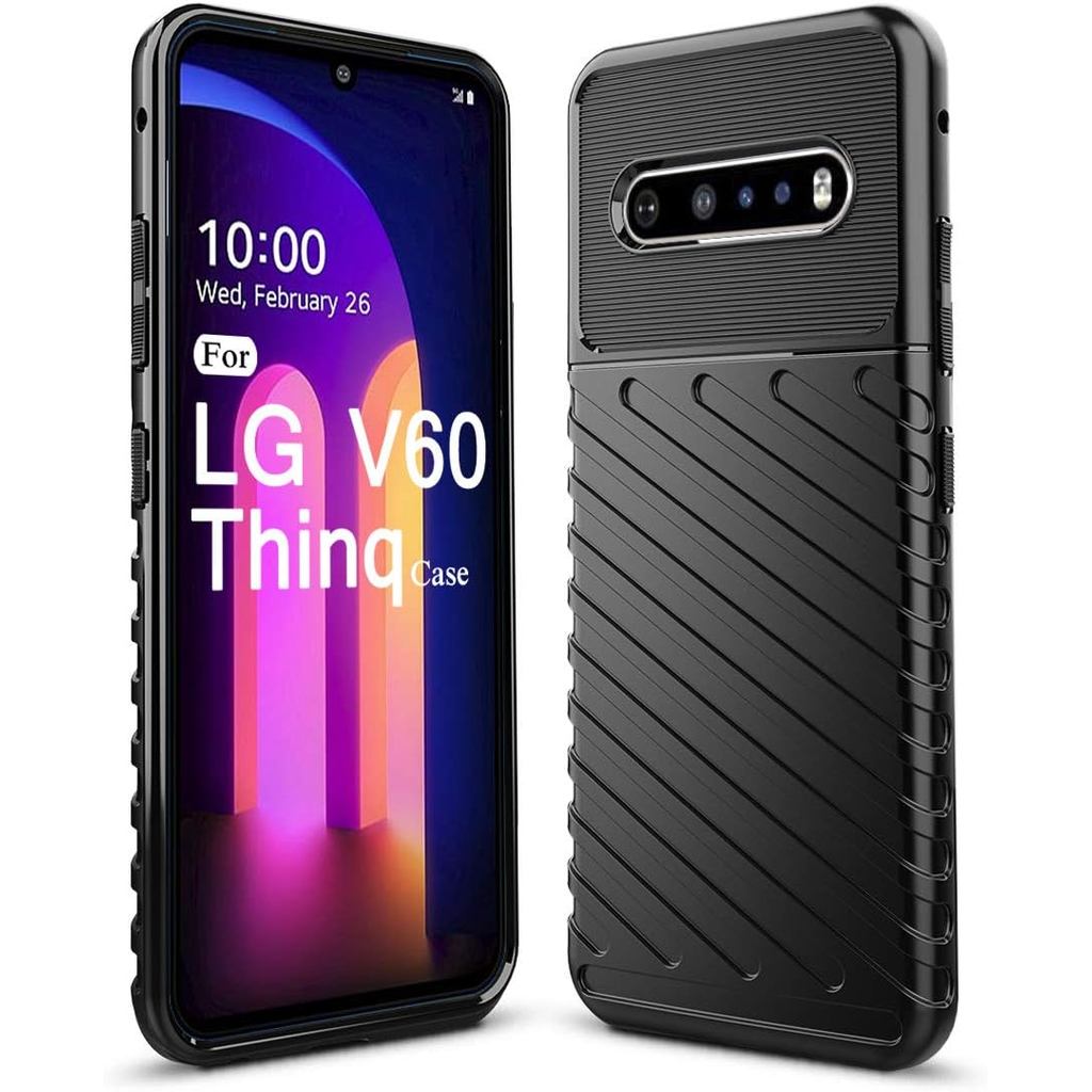 สําหรับ LG V60 Thinq กรณี LG V60 กรณี Shock Absorption Anti Scratch Heavy Duty ทนทาน Drop ป้องกันโทร