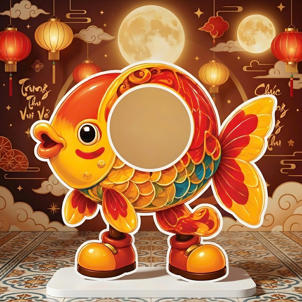 FACE-CUT STANDEE MODEL FOR CUTE PHOTOS – อุปกรณ์เสริม CHECK-PRINT สําหรับ EVENTS, MID-AUTUMN, SCHOOL