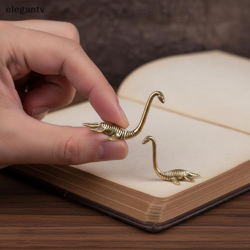 EGN ทองเหลืองโบราณสะสม Loch Ness Monster Figurine 1 ชิ้น Vintage Handmade Decor สําหรับโต๊ะกาแฟชั้นว