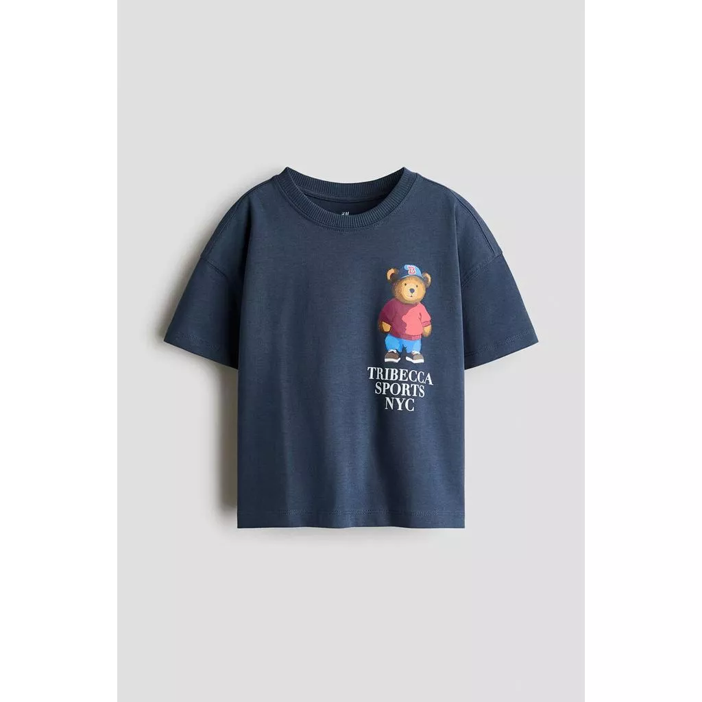 H&M(เอชแอนด์เอ็ม) เสื้อยืดผ้าฝ้ายพิมพ์ลาย เด็กชาย 1353843_3