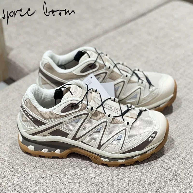 Salomon Salomon Salomon XT-QUEST กีฬารองเท้าลําลองรองเท้าอินเทรนด์กลางแจ้ง Unisex All-Match Mocha Br
