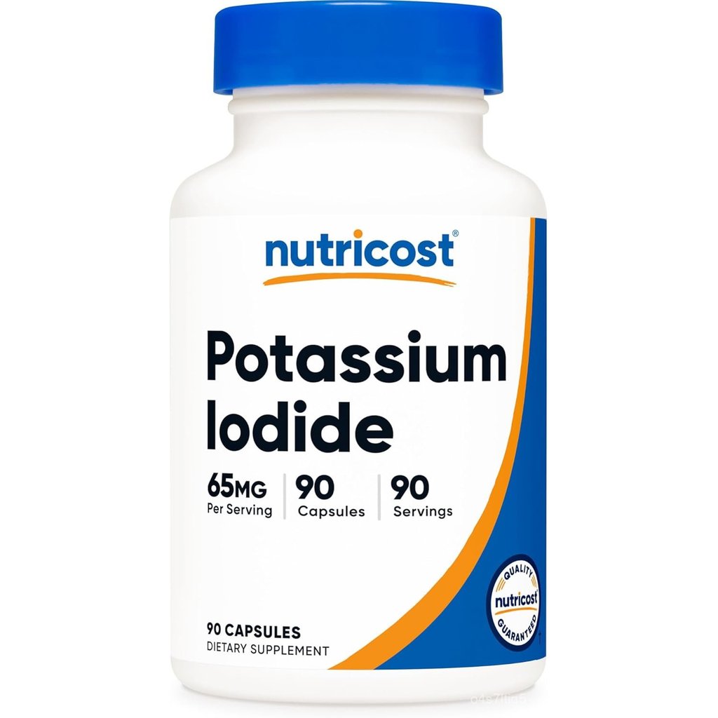 Nutricost Potassium Iodide (KI), 90 Capsules, 65mg Potassium Iodide Per Serving, Vegetarian, Non-GMO