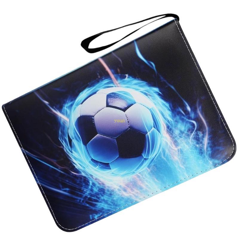 Youn Football Trading Card Book 400 กระเป๋าสําหรับนักสะสม Trading Card Holder Football Card Organize