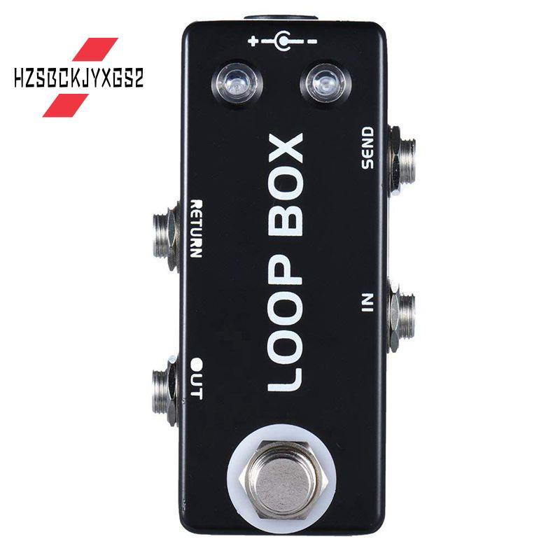 HzsbckjyxgsMosky Mini Guitar Effect Pedal Loop Box Switcher Channel Selection True Bypass