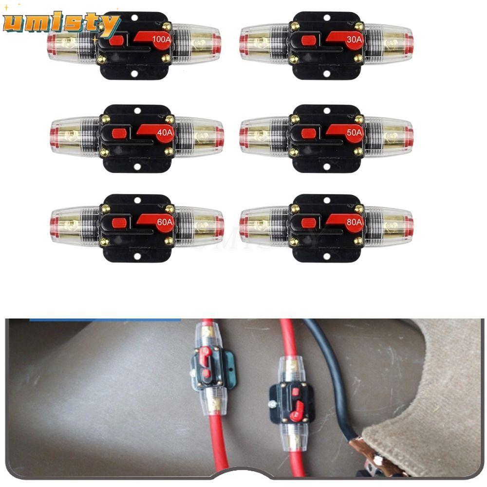 UMISTY DC Resettable Circuit Breaker, 150A 125A 100A 80A ประกันรีเซ็ต Self Recovery Circuit Breaker 