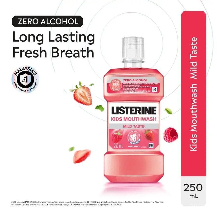 LISTERINE Kids Mouthwash Berry Shield 250ml