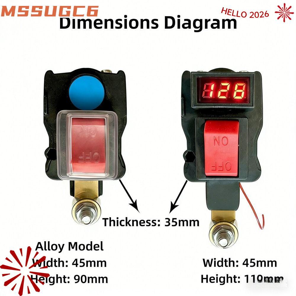 สวิตช์ตัดการเชื่อมต่อแบตเตอรี่รถบรรทุก IMSSUG, การตรวจสอบแรงดันไฟฟ้าจริง T Type Design สวิตช์ตัดการเชื่อมต่อแบตเตอรี่ 12V 24V สวิตช์ตัดการเชื่อมต่อแบตเตอรี่