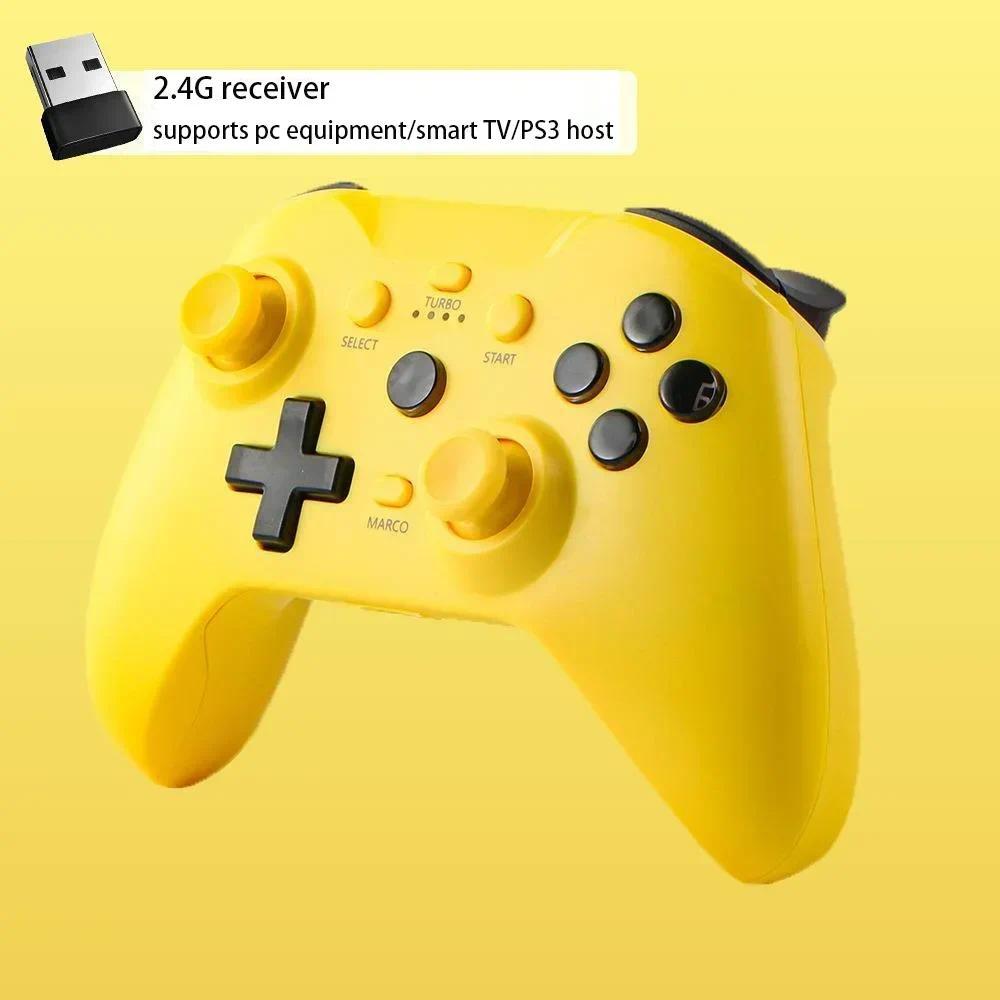 สําหรับบลูทูธGamepad Controllerสวิทช์Android/IOS/PC/PS3/PS4 2.4Gไร้สายGamepadหกแกนG Gyroscopeจอยสติ๊