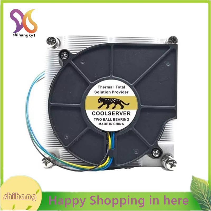 1U CPU Cooler พัดลมสําหรับ LGA2011/115X Multi-แพลตฟอร์ม Active Desktop PC CPU Cooler อุณหภูมิควบคุมพ