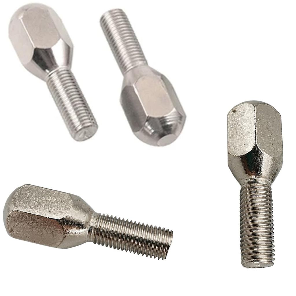 4 แพ็ค M10 Lug สลักเกลียวเปลี่ยนล้อ Lug Stud Bolt สําหรับ Taotao Coolster แก๊สขับเคลื่อนผู้ใหญ่ 125c