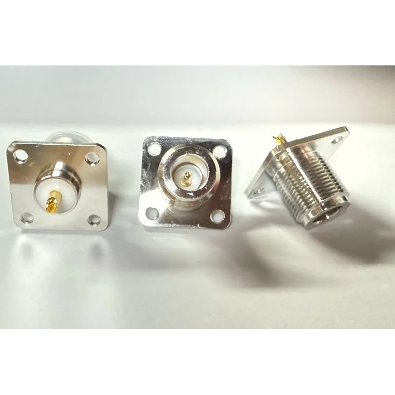 20PCS N ประเภทแผงหญิง Mount Solder Cup Connector 75Ohm