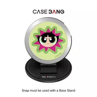 Casebang Magnetic The Powerpuff Girls Series Phone Grip Stand, การออกแบบทรายดูด, รองรับแม่เหล็ก, โครงสร้างถอดออกได้แบบแม่เหล็ก