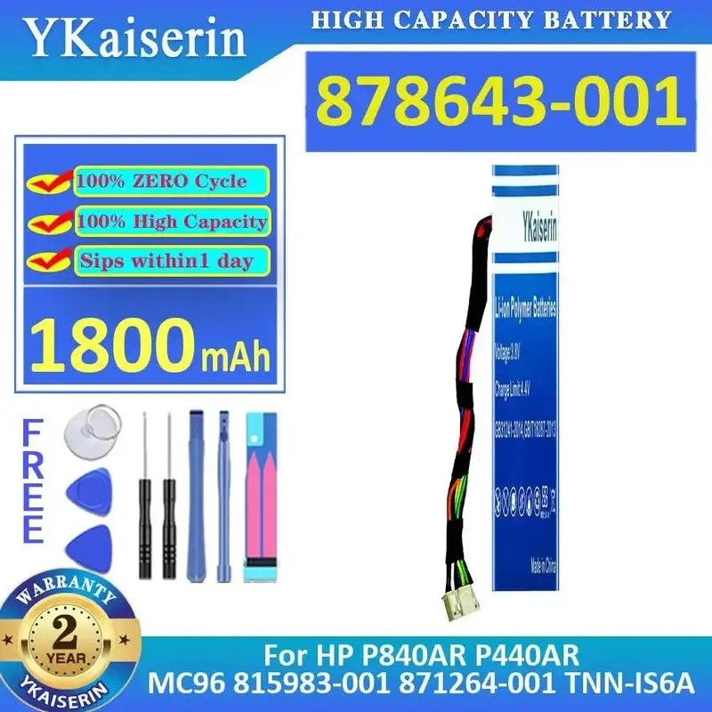 แบตเตอรี่การ์ดอาร์เรย์เซิร์ฟเวอร์น้ําหนักเบา 1800mAh สําหรับ HP P840AR P440AR MC96 815983-001 871264