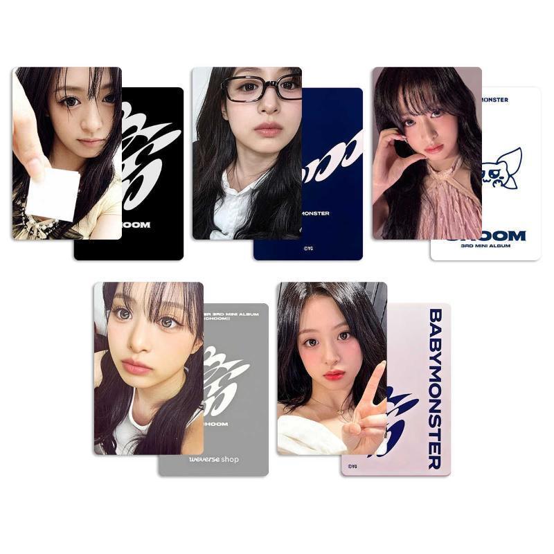 BABYMONSTER BABYMONSTER Zheng Yaxian AHYEON สินค้า Photocard CHOOM Bonus Card สุ่มภาพโฮมเมด