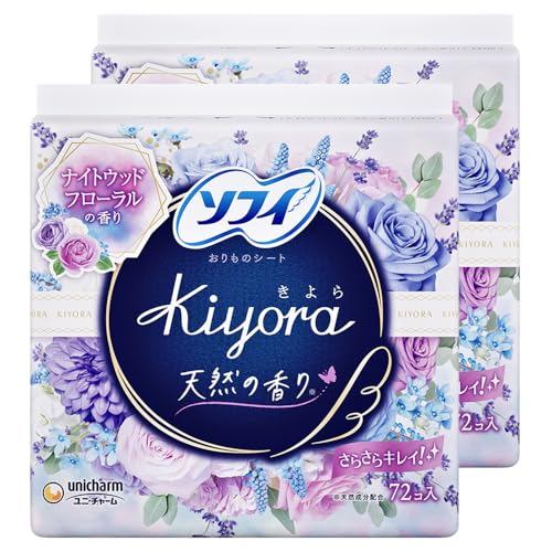 [Direct from Japan] Sofy [Bulk Purchase] Kiyora Floral Relax, 72-count × 2-pack