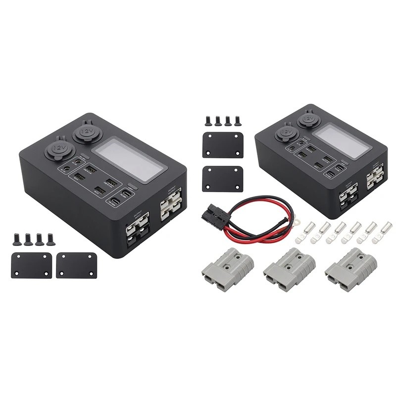 LDRW Mini Power Box Socket Box Power Socket Box Portable Control Hub สําหรับ RVs SUVs เรือยอชท์รถยนต