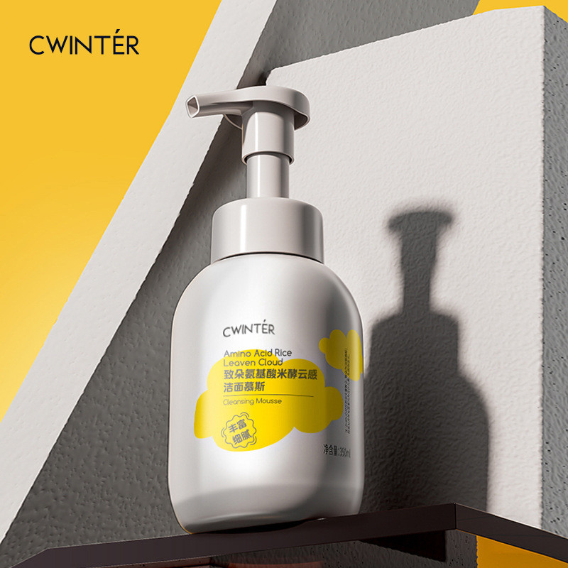 Zhiduo Amino Acid Rice Yeast Cloudy Facial Cleanser Mousse ทําความสะอาดผิวหน้าอย่างล้ําลึก ทําความสะ