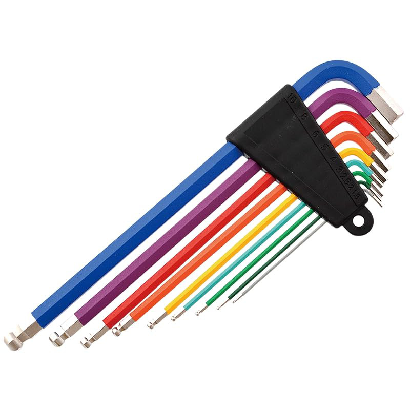 NOGUCHI Color Hex Wrench Set [YC-623-9C] 9-Piece Set