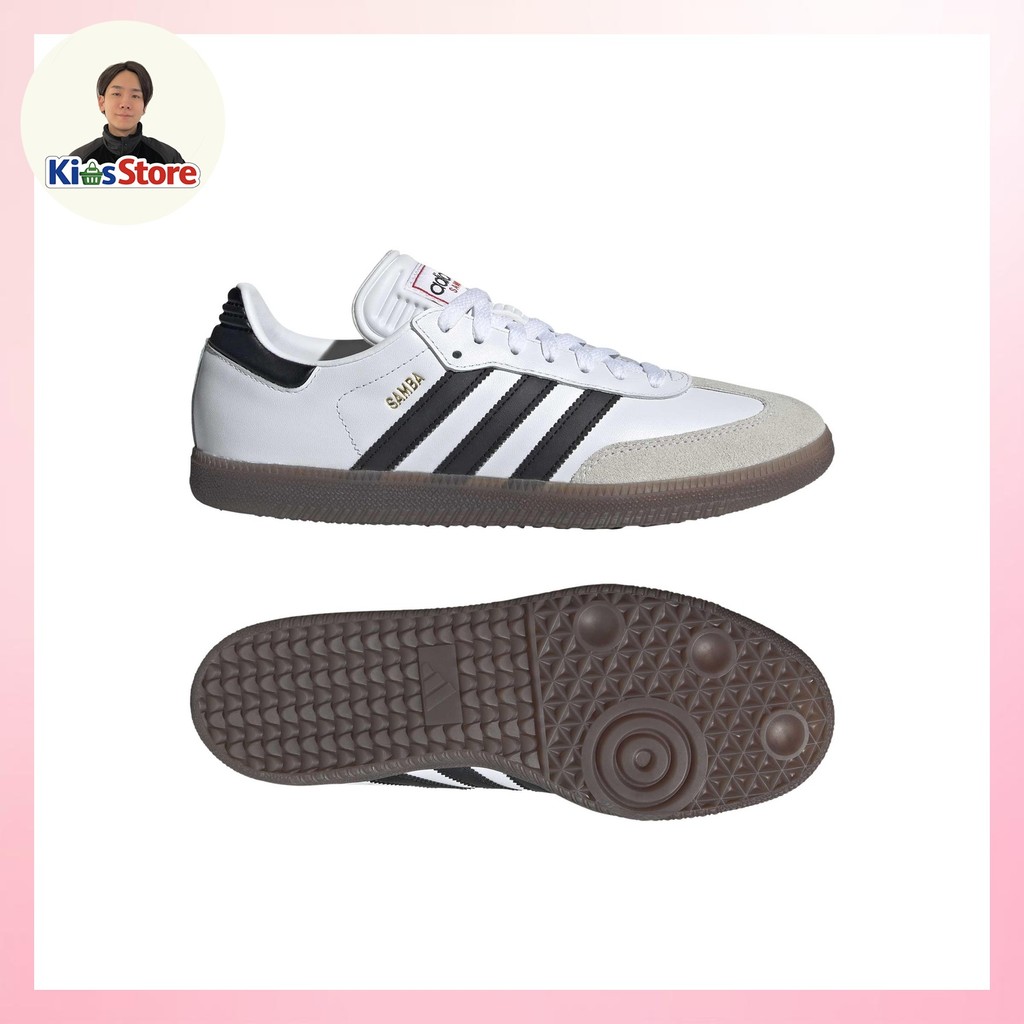 รองเท้าฟุตซอล adidas Samba ユニセックス รุ่น NJG41 สีขาว/ดำ/แดง IH6001 - สินค้านำเข้าจากญี่ปุ่นโดยตรง
