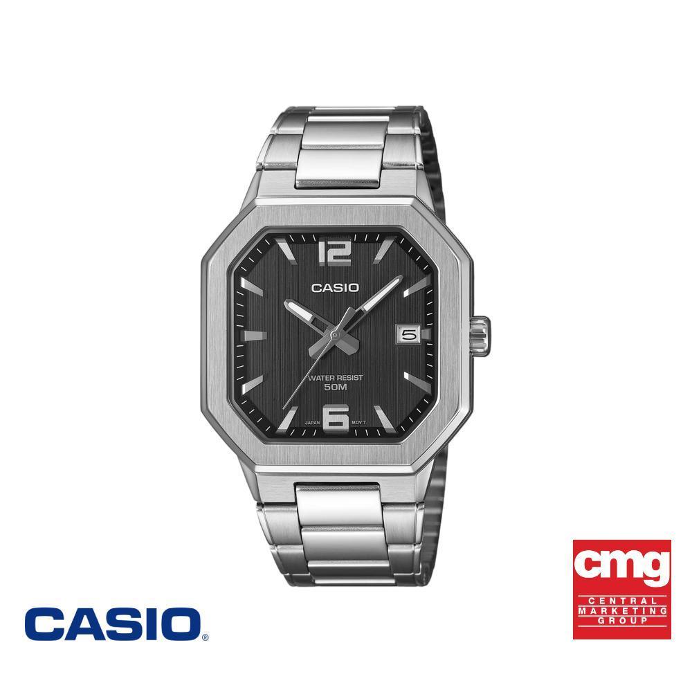 CASIO นาฬิกาข้อมือ CASIO รุ่น MTP-B195D-1AVDF สายสเตนเลส สีดำ
