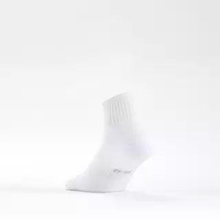 Decathlon Mid-High Sports Socks Tri-Pack Rs 500 ถุงเท้ากีฬาข้อกลางรุ่น Rs 500 แพ็ค 3 คู่ - White
