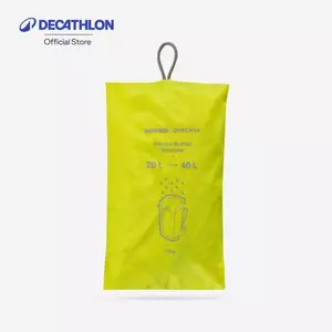 Decathlon Rain Cover For Hiking Backpack ถุงคลุมกันฝนสำหรับเป้สะพายหลังเพื่อการเดินป่า ขนาด 20/40 ลิตร - Yellow