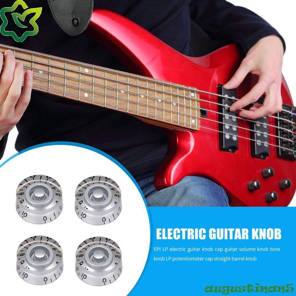 AUGUSTINAN กีตาร์ Potentiometer หมวกดนตรี Intrument Accessaries 4 ชิ้น Volume Knob Guitar Knob Tone 