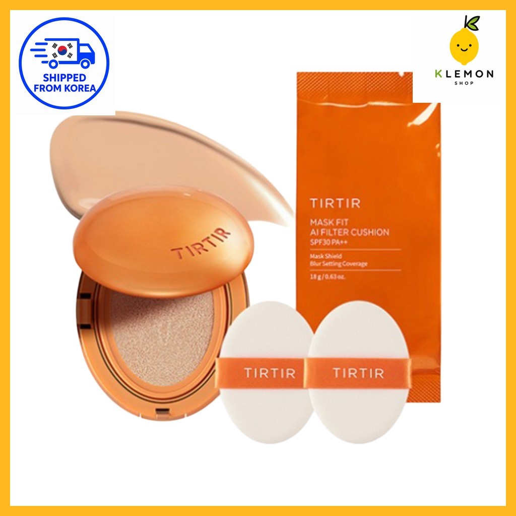 [KOREA] TIRTIR Mask Fit AI Filter Cushion + Refill+ puff 2p set